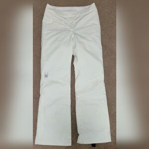 Spyder white snow pants - women's size 6